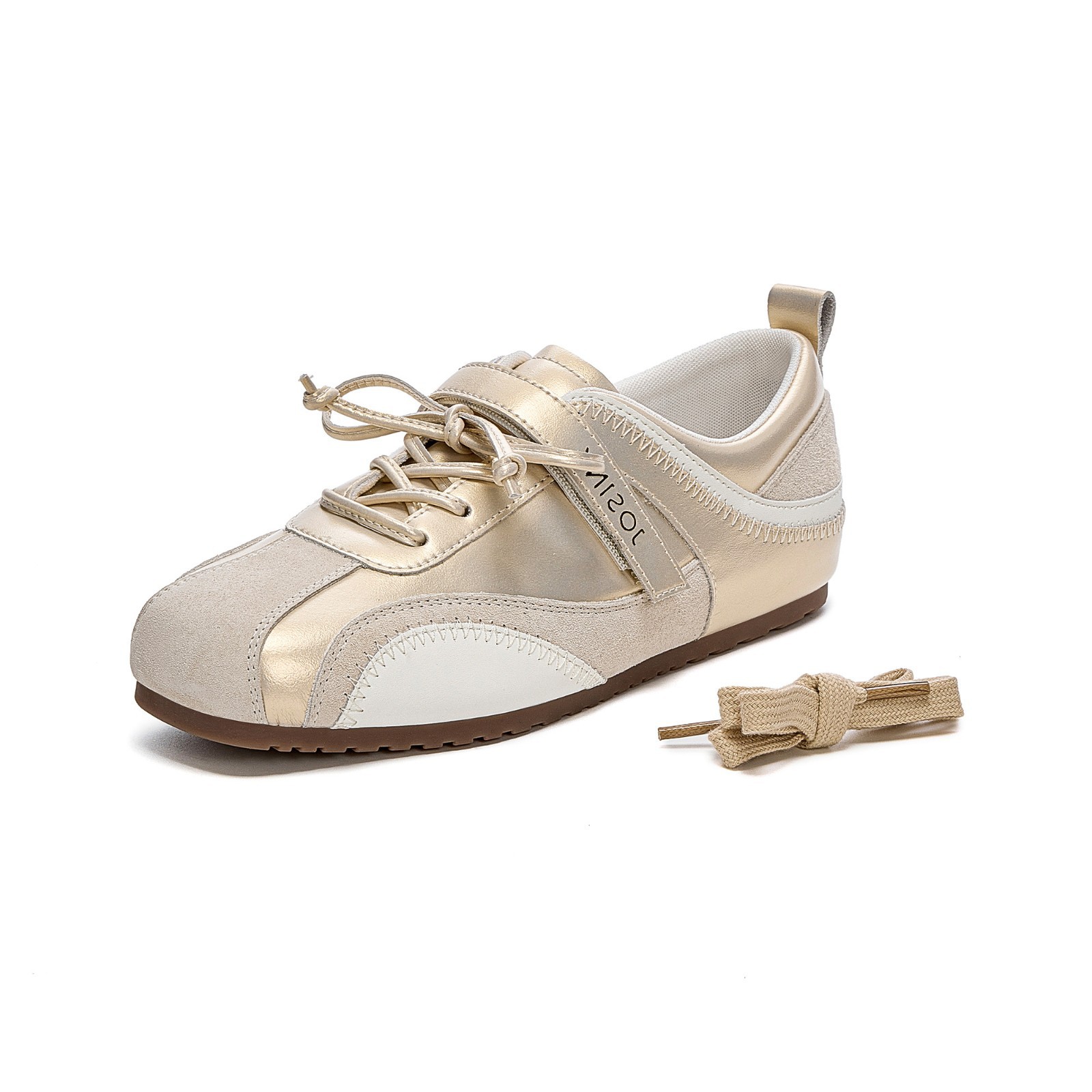 German training shoes women's autumn new Velcro soft sole lace-up fashion casual board shoes Forrest Gump shoes2025