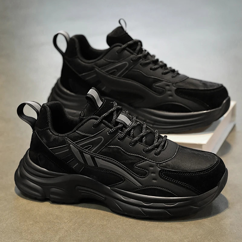 sports shoes fashion mens comfortable four season breathable versatile wearresistant thick soled running leisure sneakers 251017