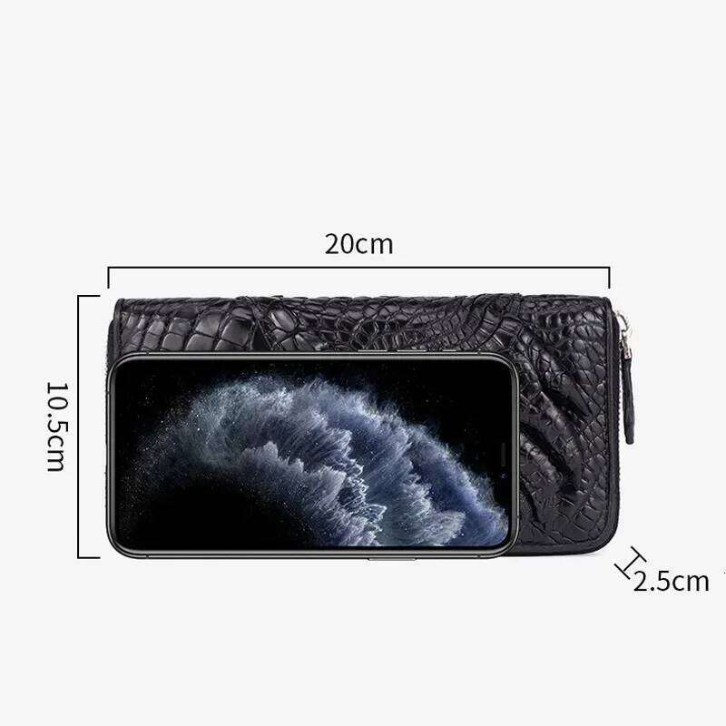 Designer Luxury New Fashion Business Men S Alligator Wallets Crocodile Genuine Leather Long Organizer Wallet Brand Card Holder Purse