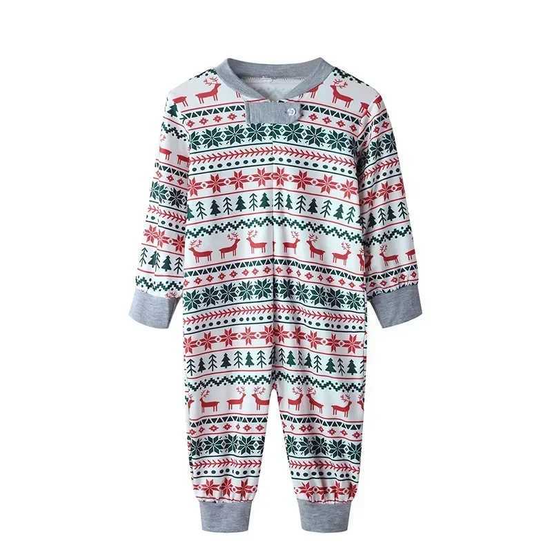 Family Christmas Pajamas Set Allover Print Sleepwear Full Sleeve O Neck 2 Pieces Suit Mom Dad Kids Matching Clothes Xmas Look L251021MUCL