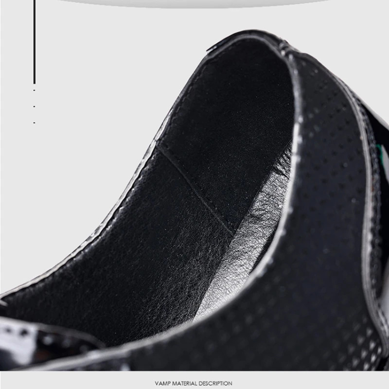 Business Leather Shoes for Men Oxford Breathable Patent Leather Formal Shoes Man Office Wedding Flats Dress shoes 251021