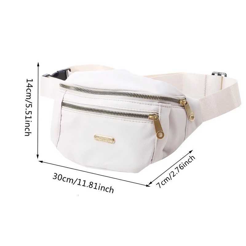 Waist Bags For Women Polyester Leisure Color Waist Bag Shoulder Crossbody Chest Bags Handbags AllMatch Messenger Belt Bags Z251021