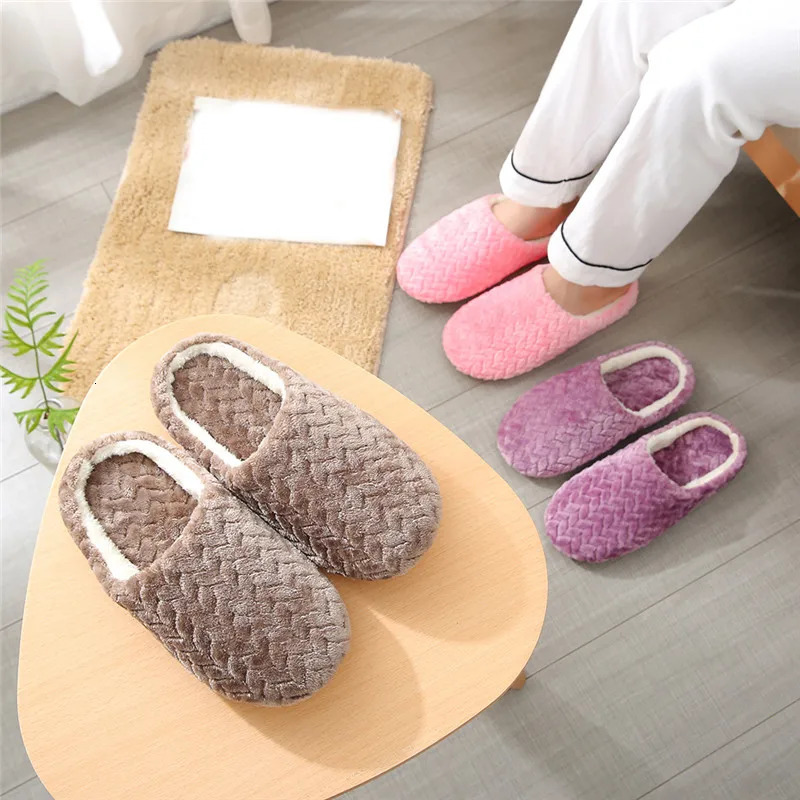 Women Winter Home Fur Slippers Cartoon Cat NonSlip Soft Warm House Indoor Bedroom Men Couples Boys Girl Memory Foam Floor Shoes 251021