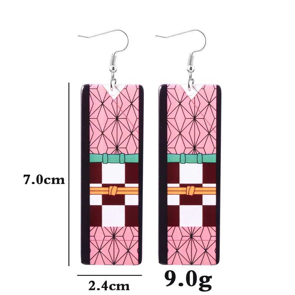 Anime Demon Slayer Acrylic Earrings Kimetsu no Yaiba Tanjirou Nezuko Shinobu Kyoujurou Muichirou Drop Earrings for Women Jewelry J251021
