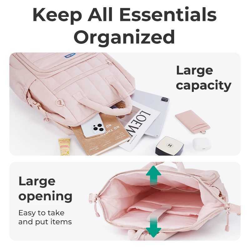 BAGSMART Backpacks for Women 156inch Laptop Backpack Waterproof Cute College Schoolbag Travel Backpack Female BagsW251020