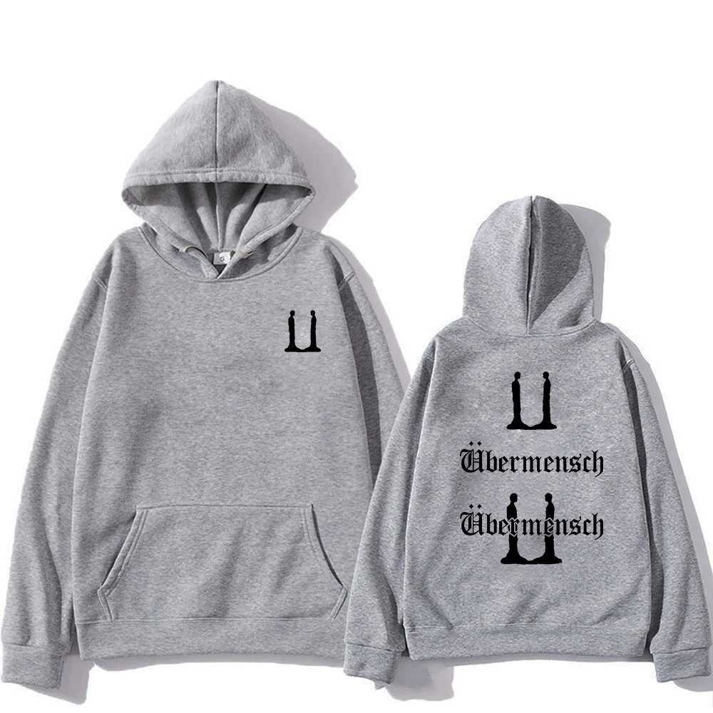 GDragons bermensch Hoodie 2025 New Album Menwomen Hoodies Harajuku Aesthetic Winter Clothes Pullover Sweatshirt Vintage J251021