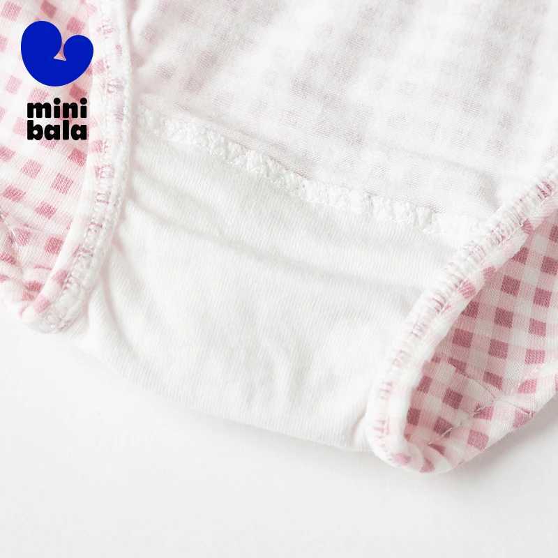 Mini Bala Underwear Girls Underwear Baby 2024 Summer New Pure Cotton Flat Bottom Safety Shorts without Pinching the Buttocks J251021