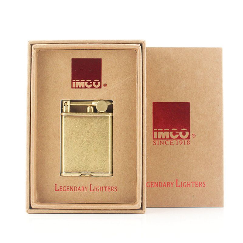 New Arrival Hot Genuine Product Wholesale Austria IMCO Kerosene Wind-proof Pure Copper Lighter Thin Fuel Torch W260202
