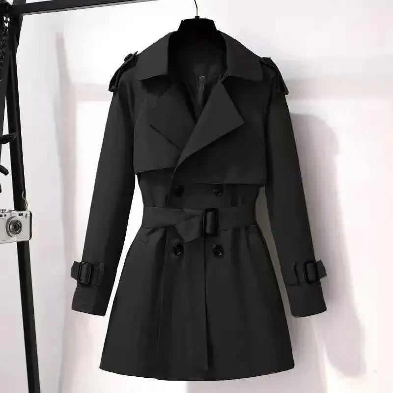 Womens MidLength Coat Of The Season Autumn Winter Style British Slimming Waistcoat Fashionable Versatile Ou 251021