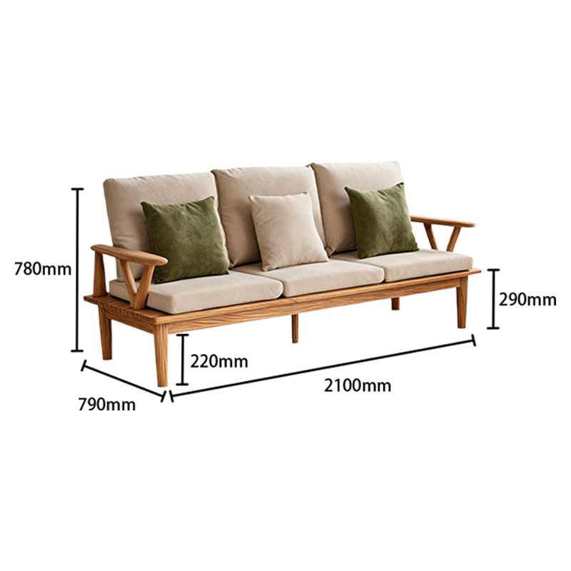 North American solid wood wrapped sofa