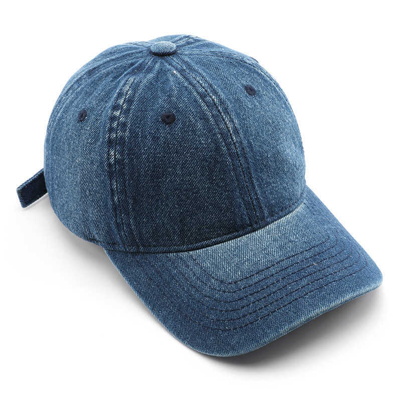 Womens Autumn Winter Personalized Washed Denim Baseball Cap Outdoor Mens Travel Warm Sun Protection Visor Cap H251020