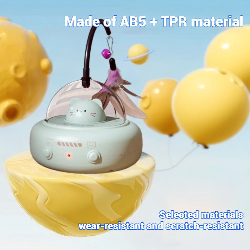 Smart Cat Toy: Self-Entertaining Feather Toy for Lazy Cat Owners