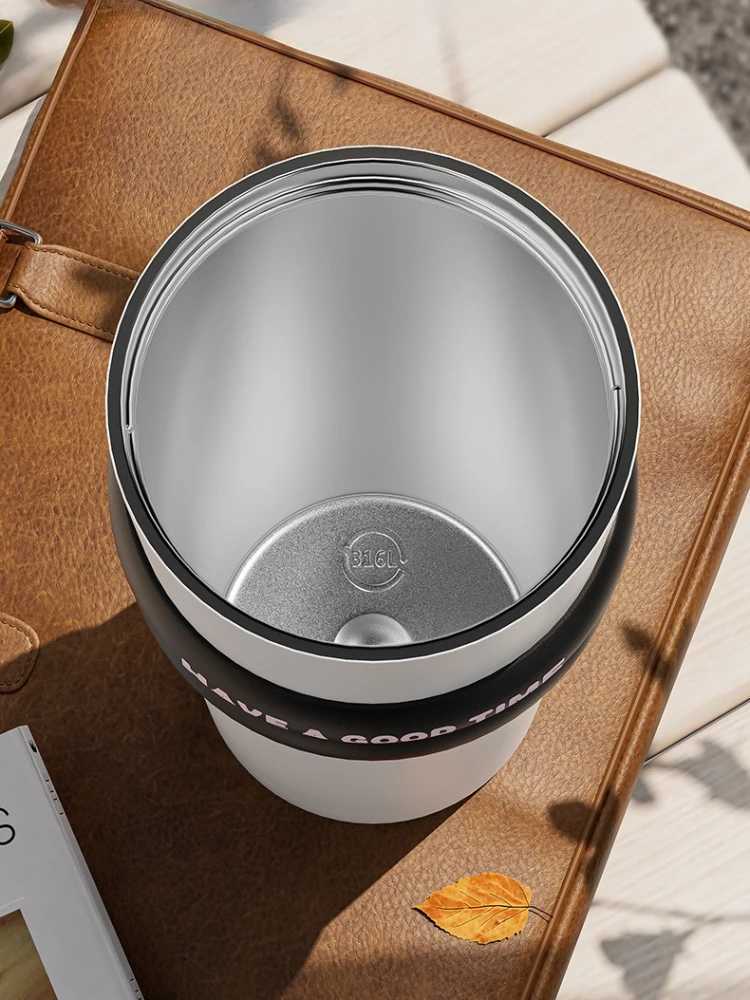 710ml Thermos Bottle Straw Cup 316 Stainless Steel Coffee Cup Cold and Hot Insated Cup Portable Car Vacuum Flask Y251021