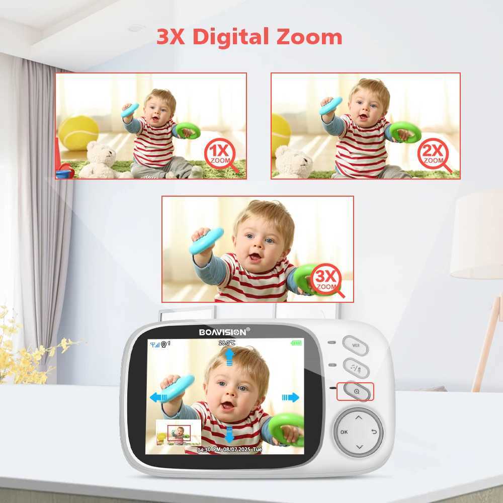 VB603 Video Baby Monitor 24G Wireless With 32 Inches LCD 2 Way Audio Talk Night Vision Surveillance Security Camera Babysitter J251121