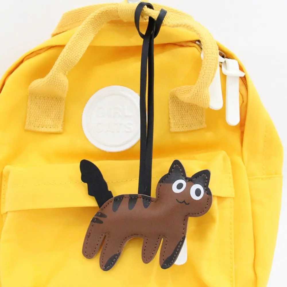 Lovely PU Leather PU Leather Cat Hanger Dog Cute Puppy Cartoon Keychain Fashion Cartoon Bag Pendant Car Accessory W251021