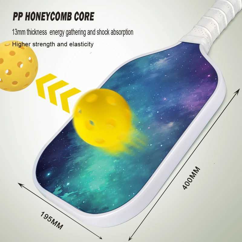 Pickleball paddle highquality fiberglass cricket squash and tennis racket antislip grip super durable meet USAPA standard W251021
