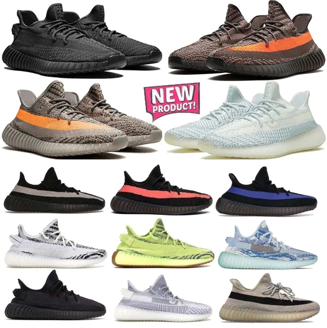 New 350 shoes Designer Running Shoes 350 Chaussure For Men Women Sneakers Bred Cream White Breathable Sneaker Classic Outdoor Sports Mens Trainers Size 36-47