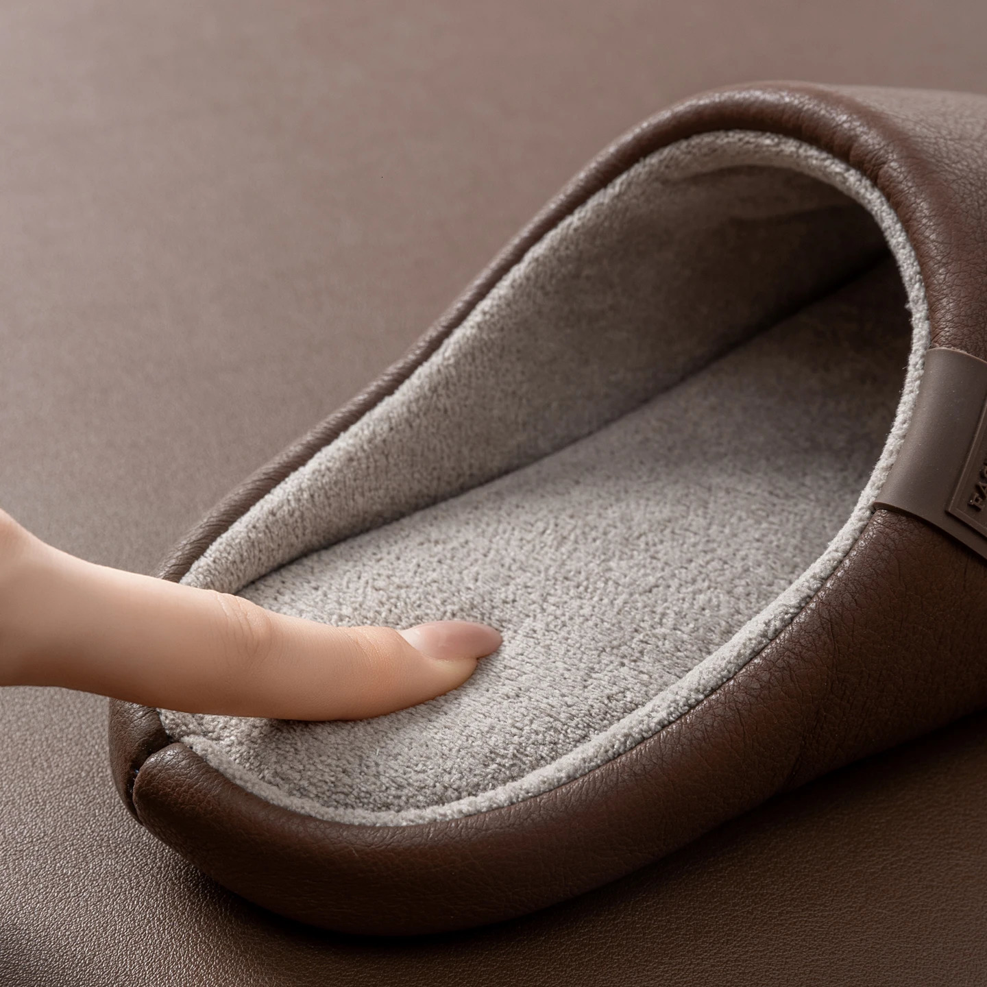 Womens Winter Slippers FuzzyLined House Shoes with NonSlip Sole Soft LeatherLook Waterproof SlipOns for Indoor Comfort 251021