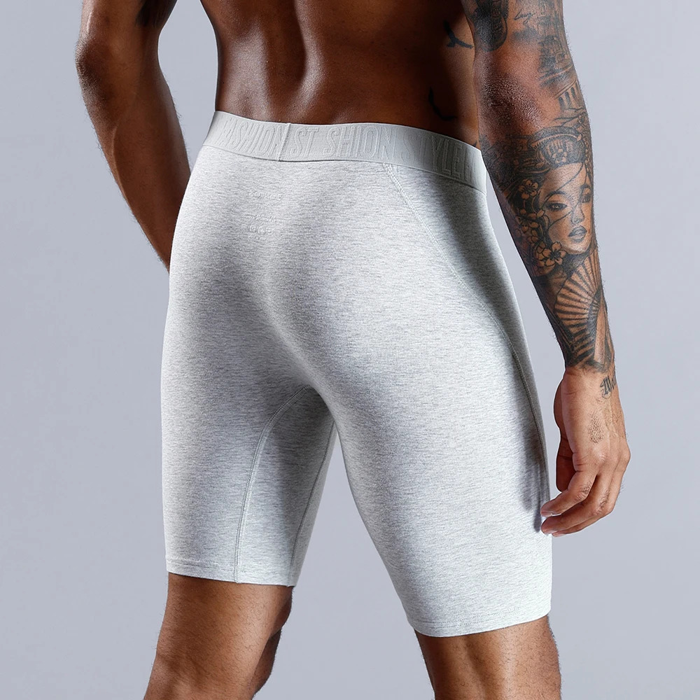 Style Cotton Boxer Long Leg Underwear For Man Shorts Big Size And Panties Homme Boxerhomme Underpants 251021
