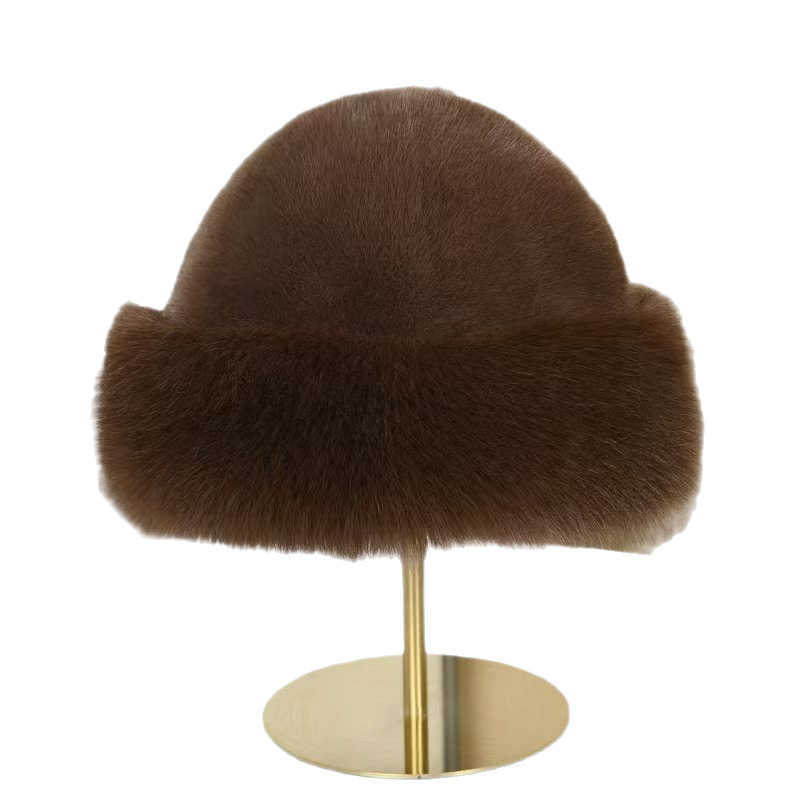 2025 New Label Hat for Women Thickened and Warm for Autumn and Winter Ear Protection Imitation Mink Fur Plush H251020