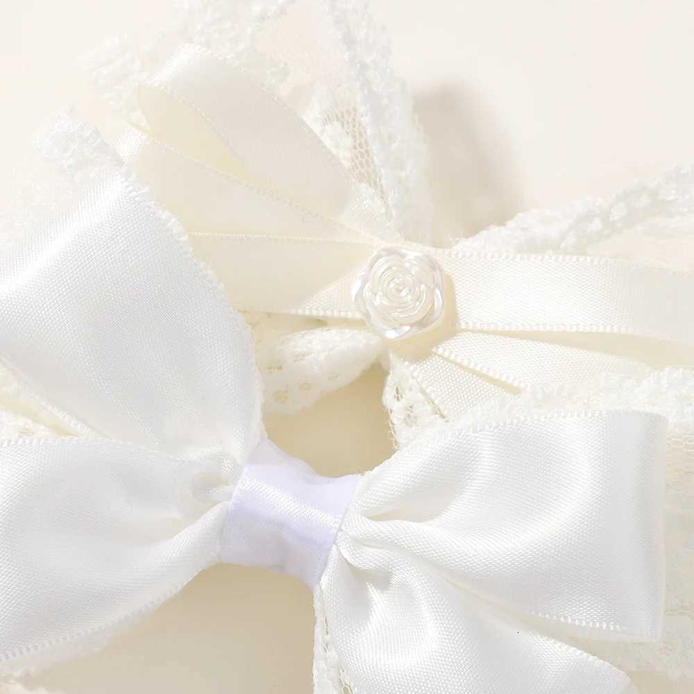 2Pcslot White Lace Hair Bows Clip Girls Wedding Headwear Hairpins Ribbon Barrettes Kids Headdressr Hair AccessoriesW254021