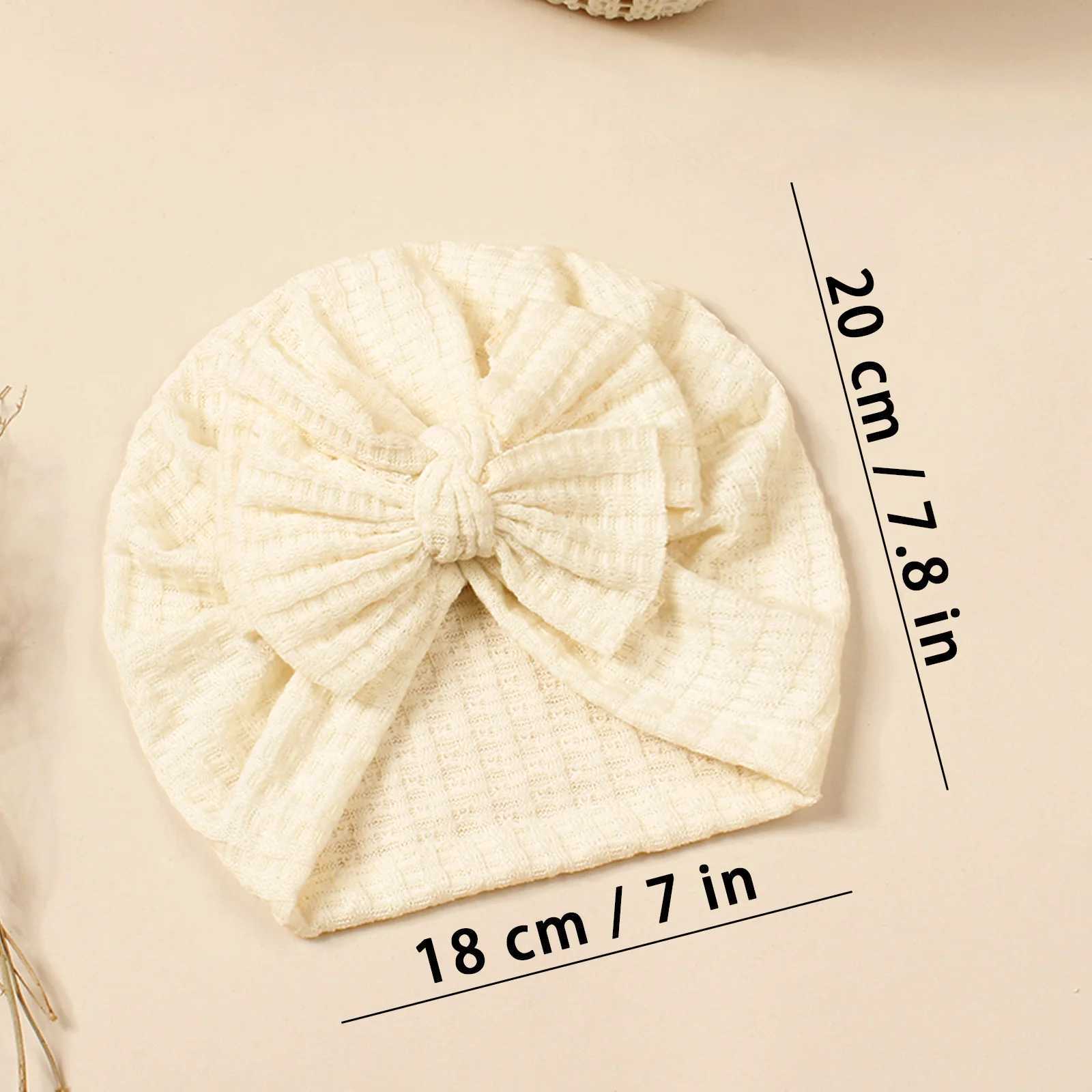 3pcs Waffle Hats For Infants Young Children Headscarf Hats For Newborns Soft Fetal Hair Cap Childrens Headwear Hats Accessory J251021