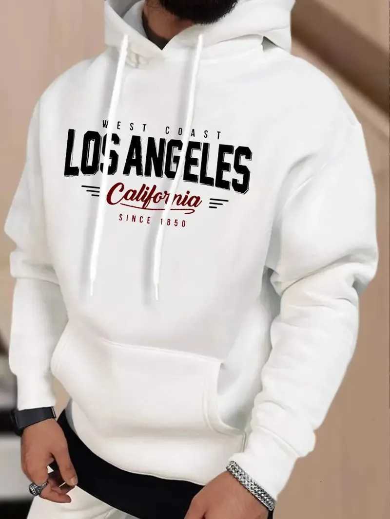 The new mens hoodie for Spring and Autumn 2025 is comfortable soft casual and fashionable with letter prints for street wear W251021