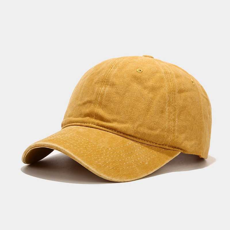 Washed Simple Baseball Cap Unisex Outdoor Versatile Duckbill Cap Trendy Simple Hat H251020