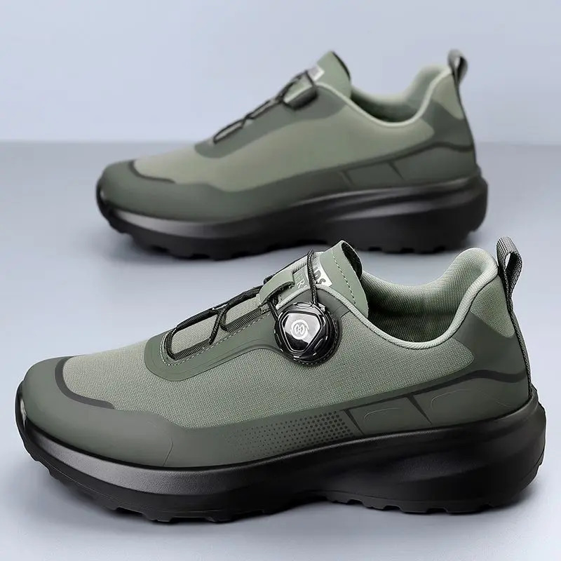 Men Sneakers ThickSoled Comfortable Outdoor Walking Shoes Fashion Casual Mens Shoes Rotating Buckle Zapatillas Hombre 251017