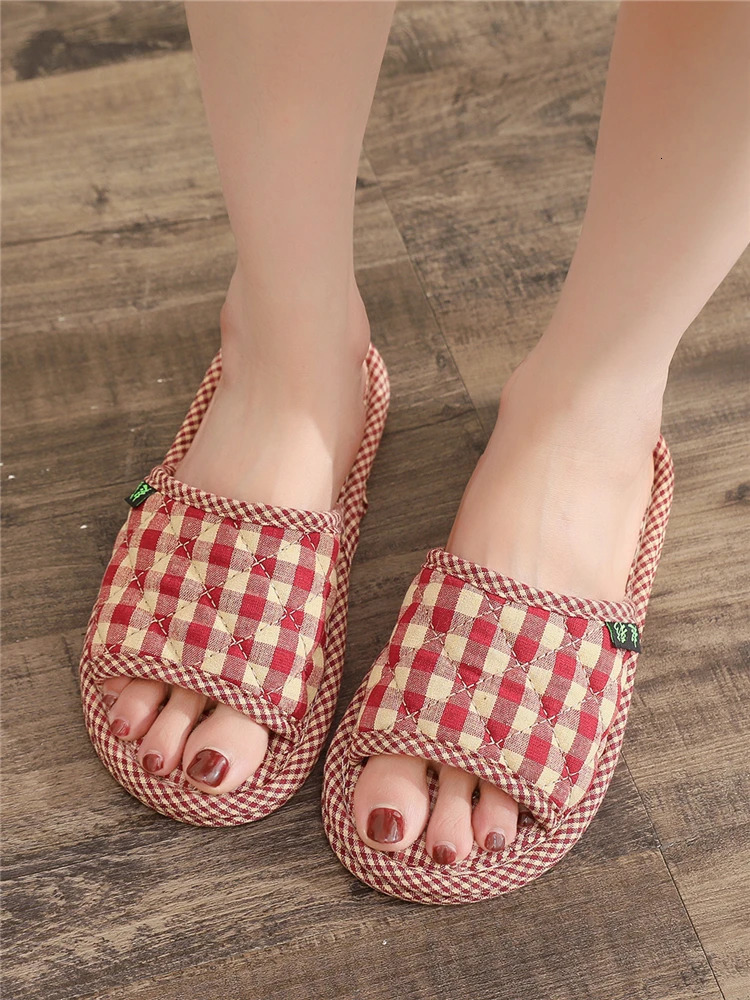 Pure Cotton Soft Bot ex Home Quiet Cloth Art Home Floor Slippers Simple id Indoor Home Floor Slippers 251021