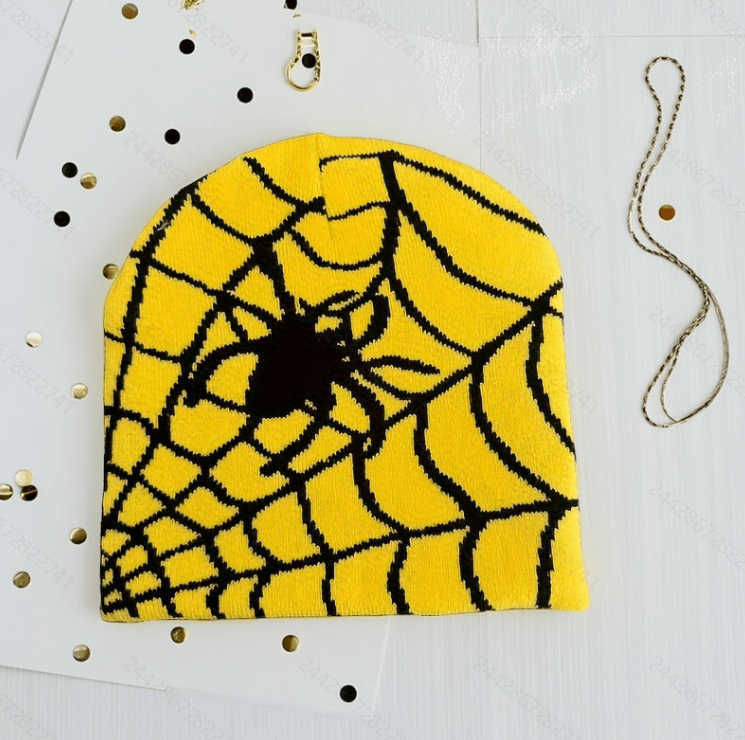 Autumn Winter Unisex Spider Web Knitted Hat Warm Beanie Trendy Hat Versatile Beanie H251020