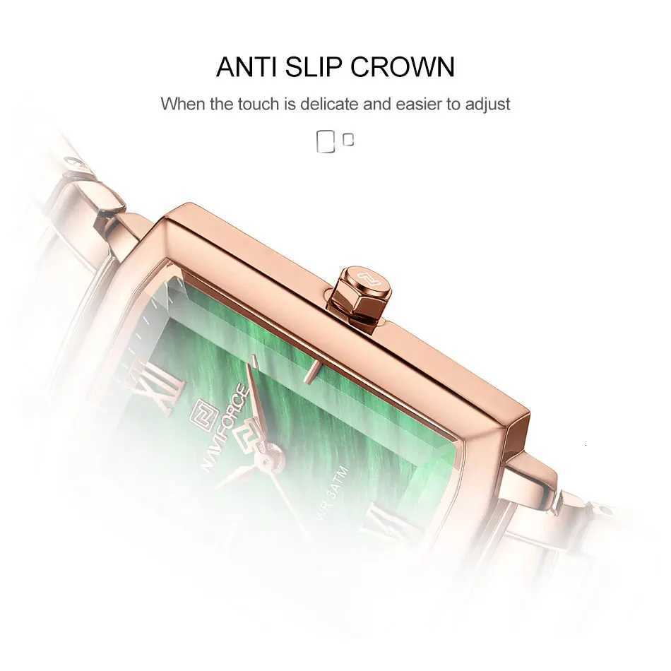 NAVIFORCE Women Casual Quartz Classic Stainl Steel Str Wrist Square Ladies es Simple Clock Relogio FemininoXJ251021