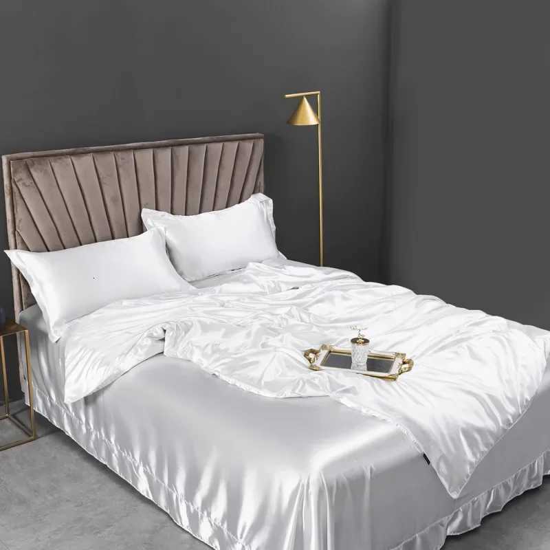 4pcs Pure Silk Bedding Sets High End Quilt Bed Cover Set Duvet Cover Bedsheet cases Natural Luxury Bedcloth Sets W251021 - view 6