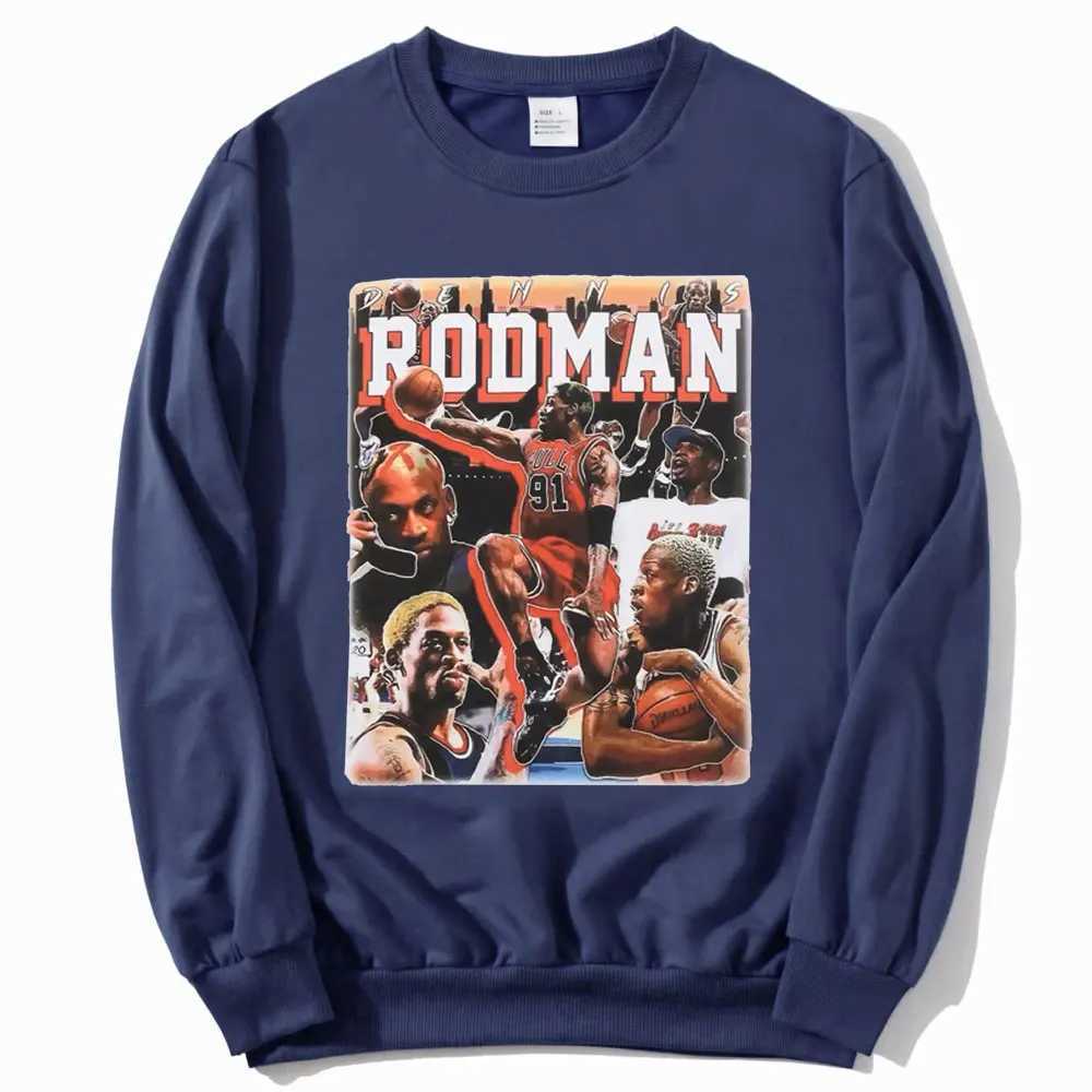 The Worm Dennis Rodman Sweatshirt Men Hip Hop Street Trend Pullover Tops Boys Basketball Clothes Man Woman Pullovers J251021
