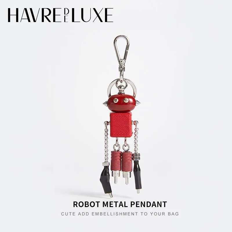Robot charm for punk bag metal pendant design sense cool not easy to fade keychain bag accessories J251121