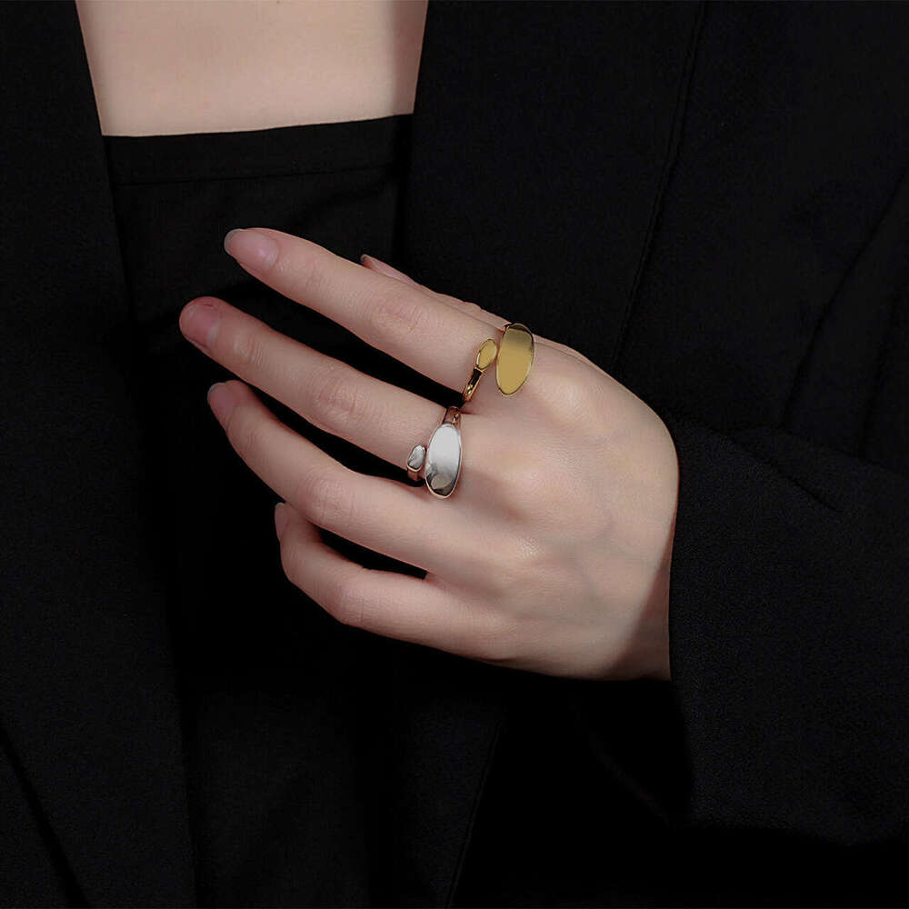 Trendy Jewelry INS Style Designer Personality Design Stainless Steel Design Casting Unisex Open Index Finger Ring