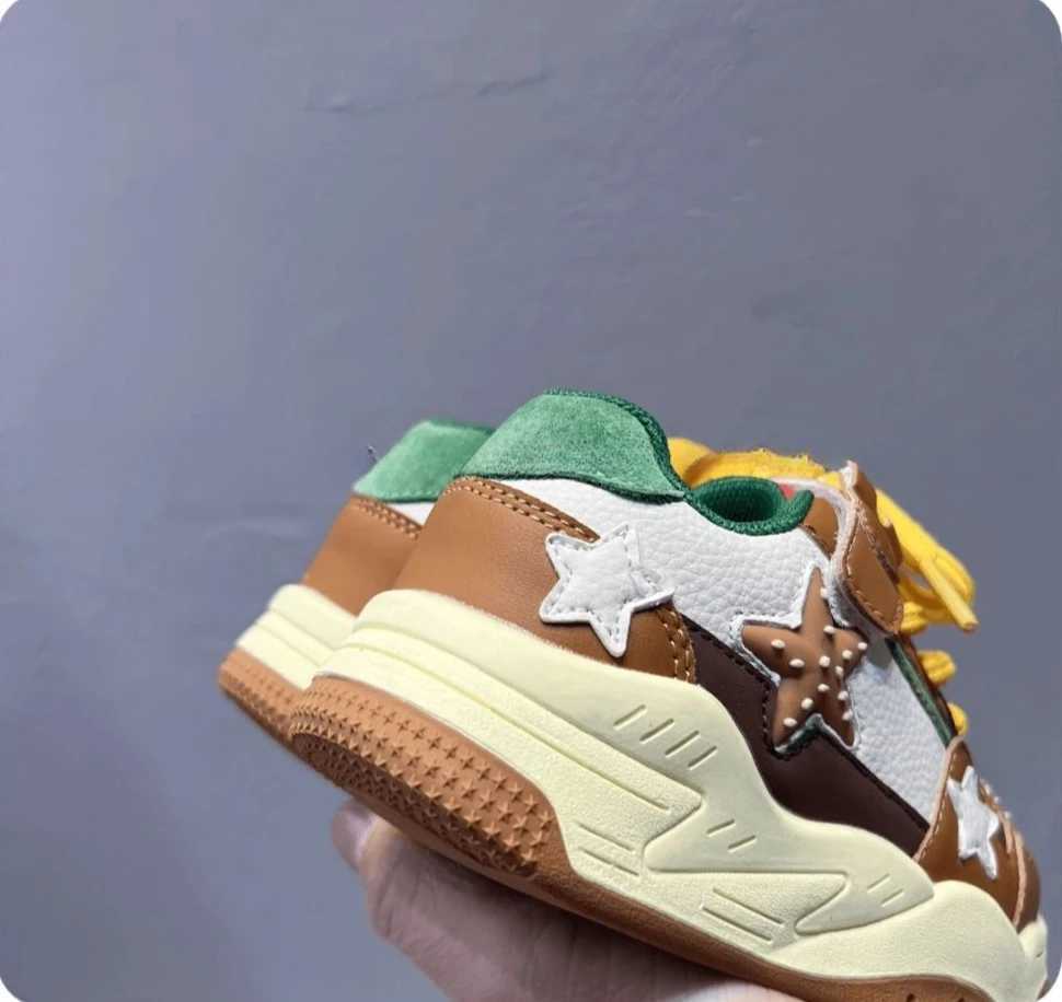 Spring Children Boy Girls Retro Multicolor Stars Punk Street Skateboard Shoes Kids Toddler Contrast Color Running Shoes C251021