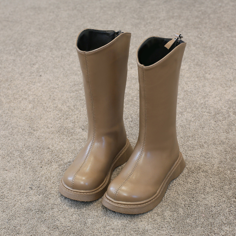 Kids High Boots for Girls Toddler Fashion Design Winter Warm Long Boots Kidszworld Girl Children Leather Boots Shoes Size 23 - 36 K1181