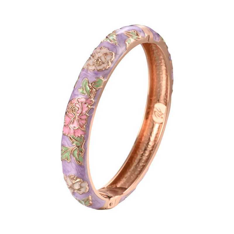 Enameled Bracelets For Women Flower Women Bangles Indian Chinese Viking Bracelet On Hand African Jewelry Dubai Womens Gift Girl J251021