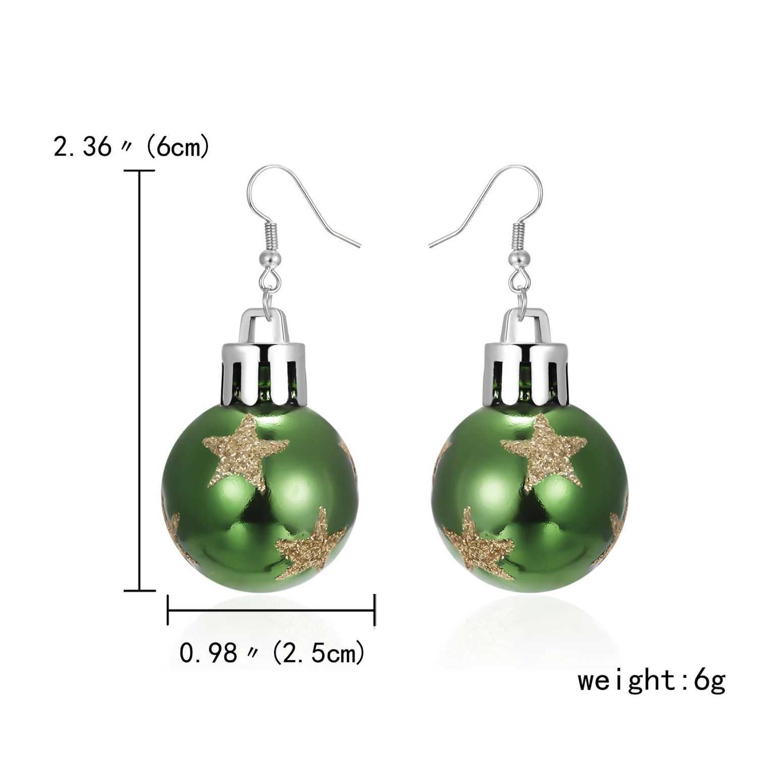 Fashion Christmas Earrings 2024 New Creative Christmas Bulb Drop Earrings For Women Christmas Gift Colorful Ball Dangle Earrings J251021