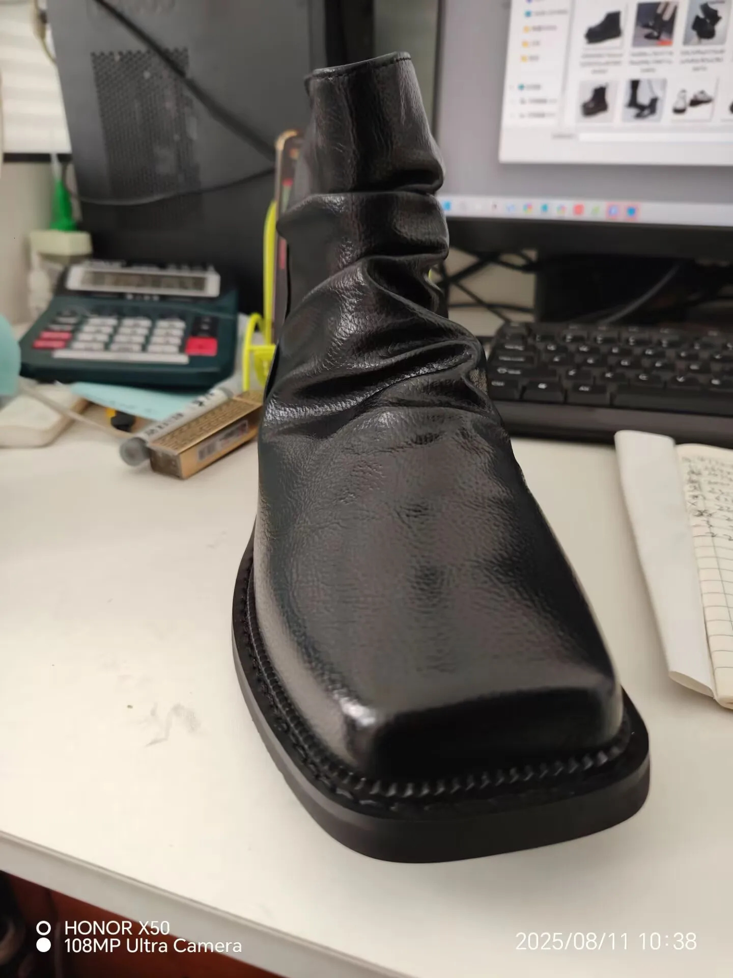 After The Zipper Explosion Helps Square Head Trendy Mens Leather Casual British Style Platform Chelsea Boots251020