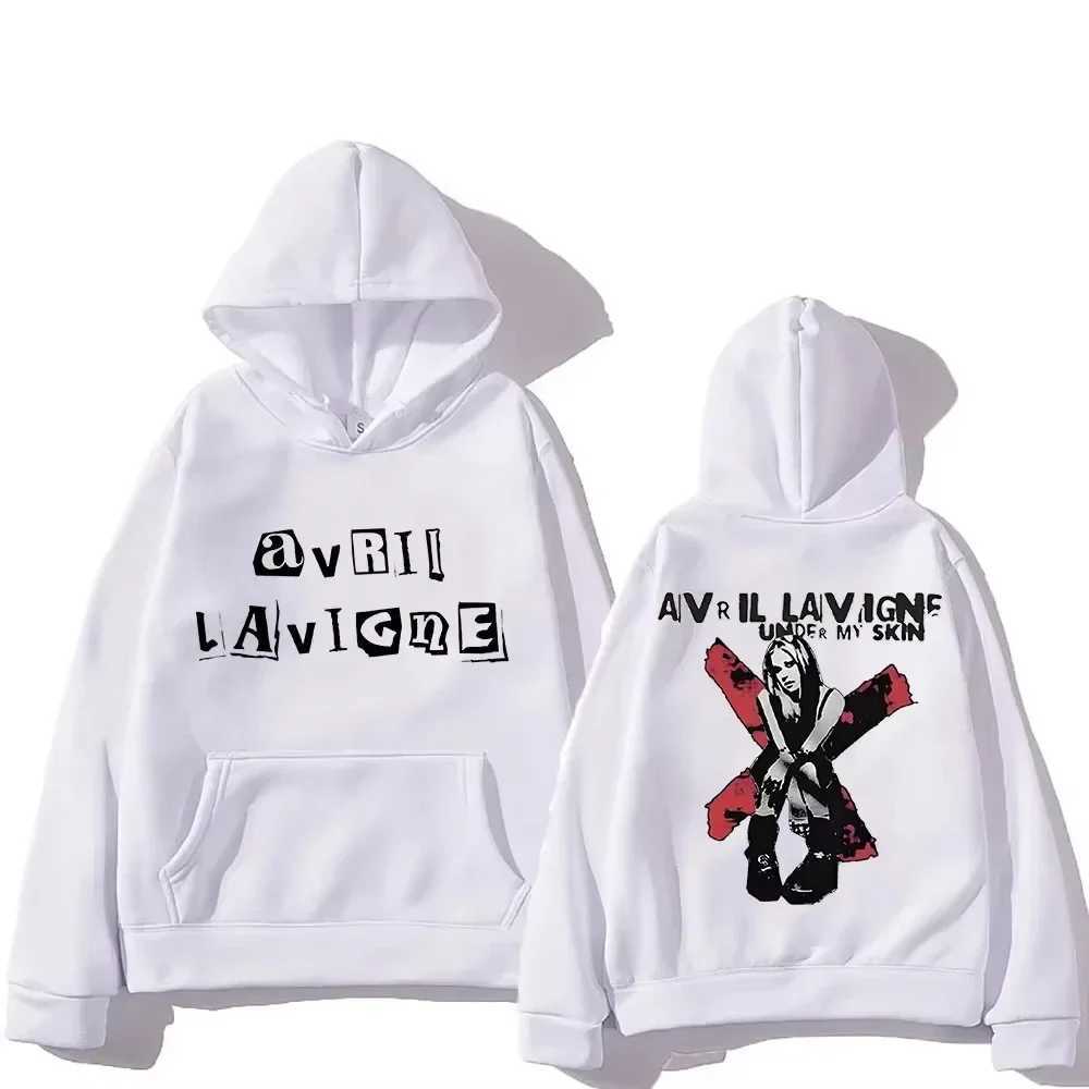 2025 Avril Lavigne Hoodie Longsleeved Harajuku Comfortable Sweatshirts with Hooded Grunge Fleece Clothing Ropa Mujer Punk J251021