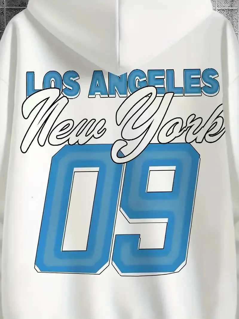 Fashionable new mens autumn Statue of Liberty print soft and comfortable hooded sweatshirt outdoor street style top W251021