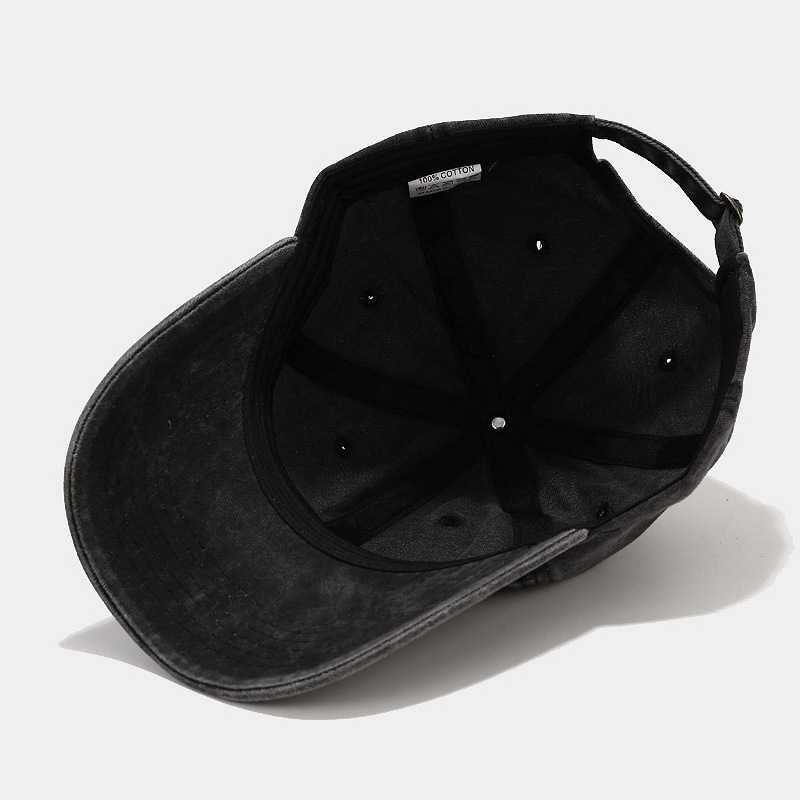 Washed Simple Baseball Cap Unisex Outdoor Versatile Duckbill Cap Trendy Simple Hat H251020