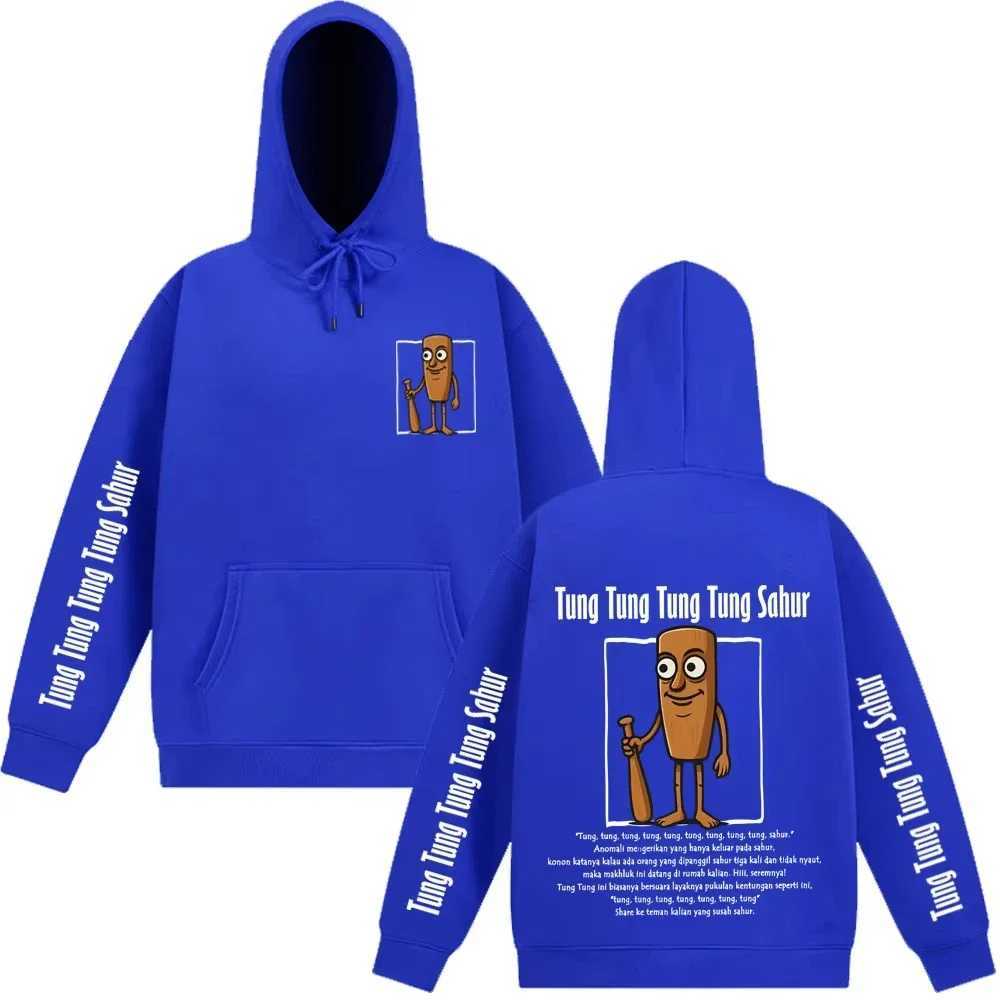 2025 Tung SahurItalian Brainrot Meme Hoodie Longsleeved Loose Casual Hiphop Pullover Mens Woman Fashion Harajuku J251021