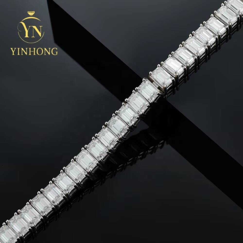 Drop Shipping Fashion Unisex Luxury S925 Sterling Silver Cutting Women Mens Cuff Tennis Bracelets