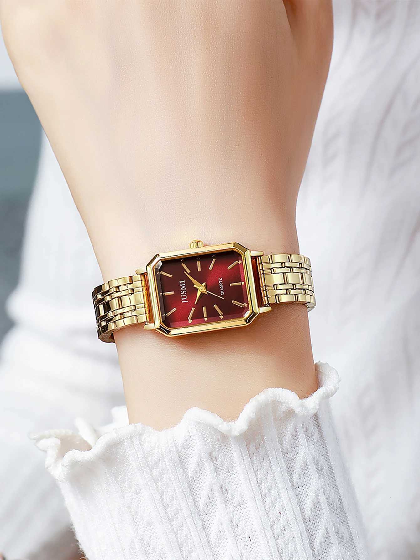 Luxury highend womens quartz no number metal texture suitable for Halloween Christmas giftXJ251021