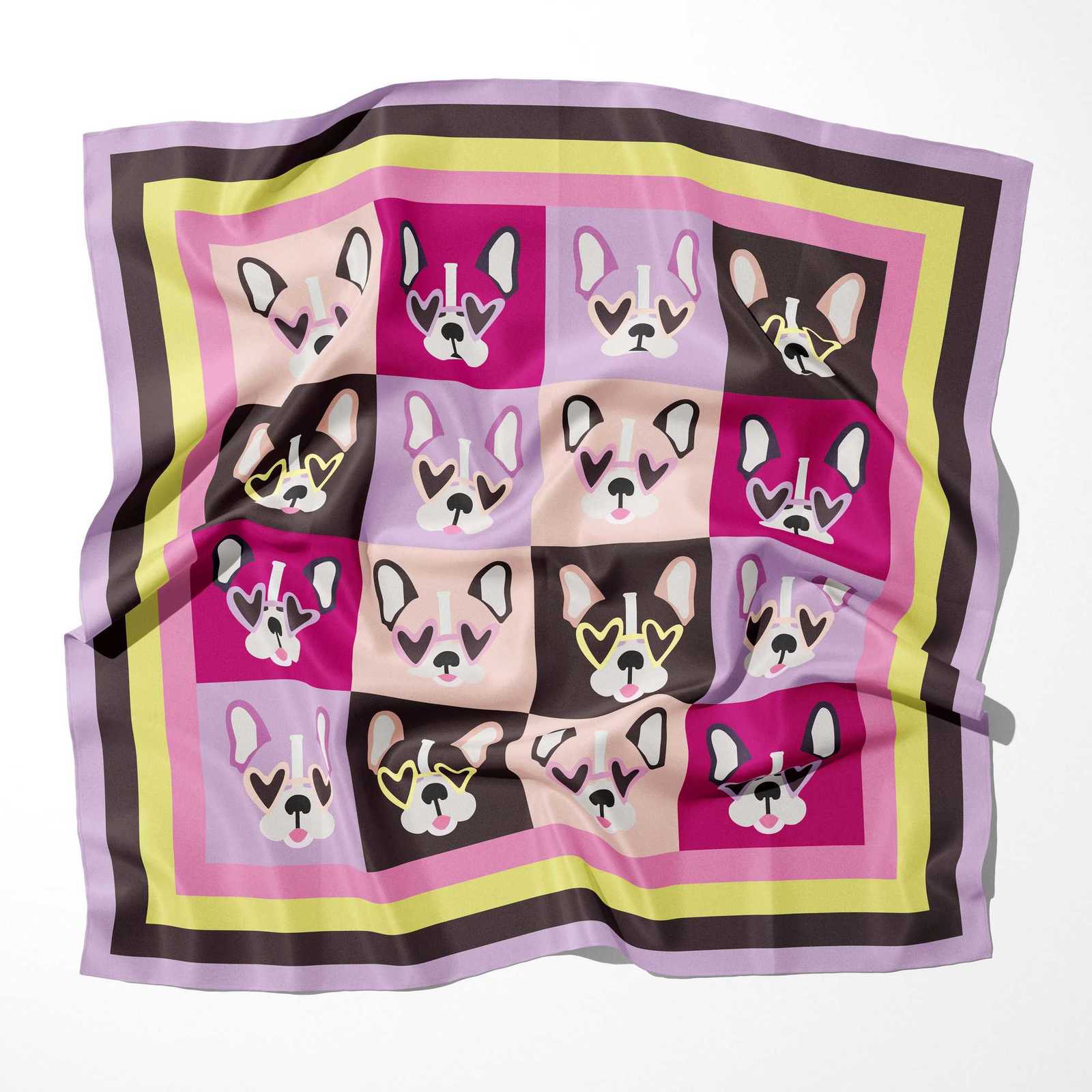 70CM70CM 2025 Print Design Silk Shawl Scarf Women Luxury Chiffon Brand Beach Stole Hijab Female Summer Wraps Headscarves W251021