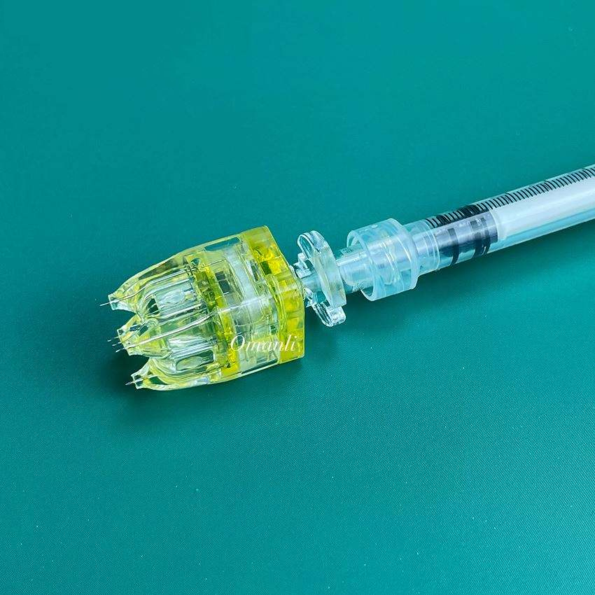 Wholesale Vital 5 Pin Crystal Multi 5Pin 1.5Mm for Skin Rejuvenation South Korea Filmed Crystal 5Pin Multi Mesotherapy Needles Injector