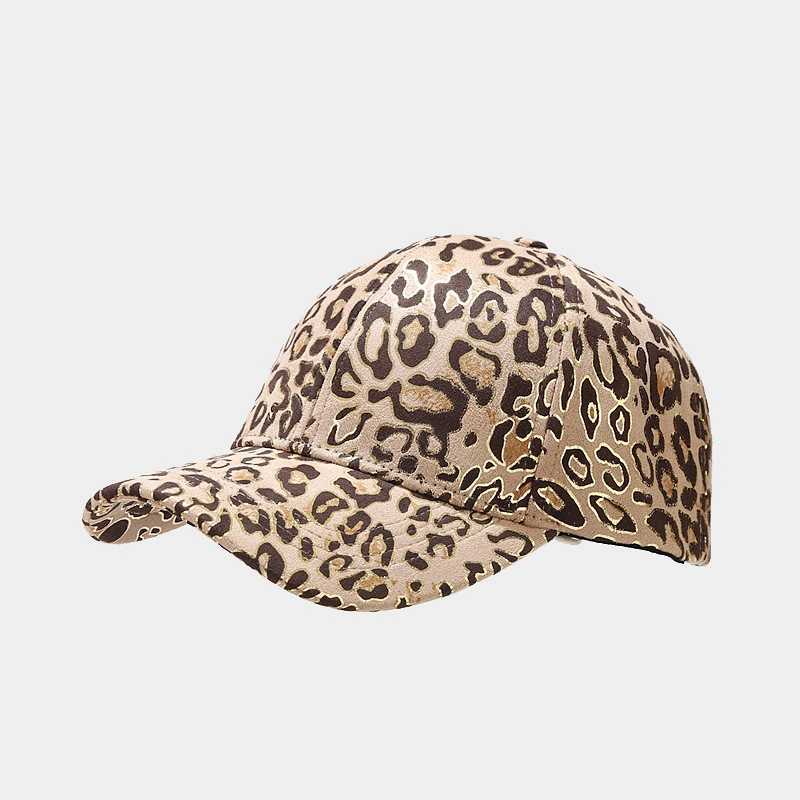 New Leopard Print Gold Stamping Pattern Baseball Cap for Men and Women Spring and Autumn Outdoor Sun Protection Hat Couple Hat H251020